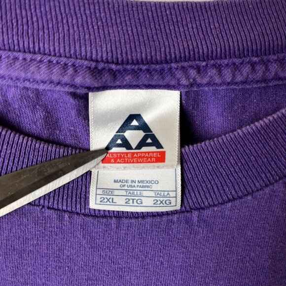 UW Stevens Point SP T Shirt Vintage Y2K Adult Purple Extra Large XL Graphic Tee - Picture 11 of 11